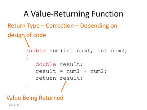 Function Return Value .